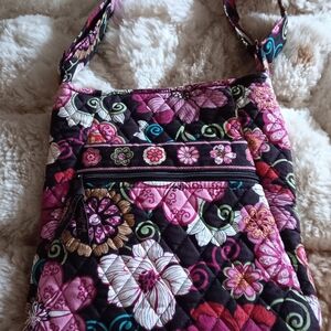 Vera Bradley Pink Floral Quilted Crossbody